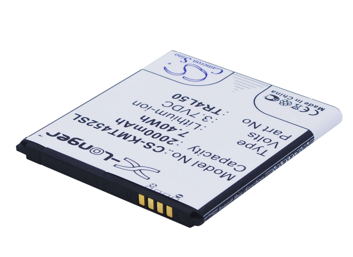 3.7V, Li-ion, 2000mAh, SmartPhone battery fits Kazam, Tr4l50, Trooper 450l, Trooper 450l Dual Sim, 7.4Wh Mobile, SmartPhone Cameron Sino Technology Limited (Smartphone)