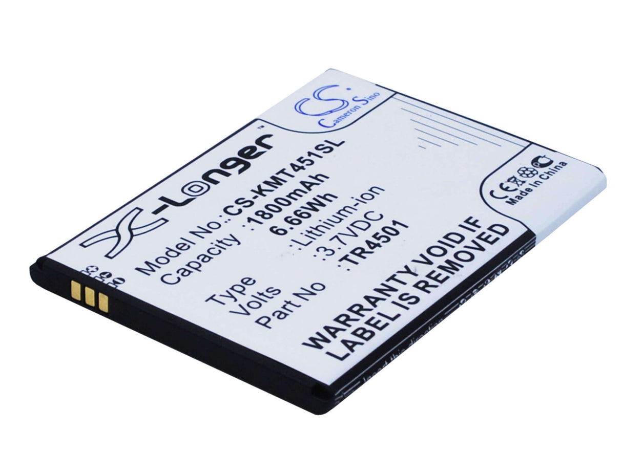 3.7V, Li-ion, 1800mAh, SmartPhone battery fits Archos, Kazam, Ac50ti4g, 50 Titanium 4g, A50 Titanium 4g, 6.66Wh Mobile, SmartPhone Cameron Sino Technology Limited (Smartphone)