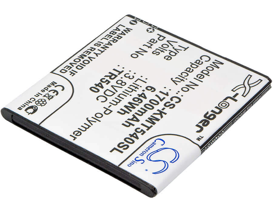 3.8V, Li-Polymer, 1700mAh, SmartPhone battery fits Kazam, Tr540, Trooper 540, 6.46Wh Mobile, SmartPhone Cameron Sino Technology Limited (Smartphone)