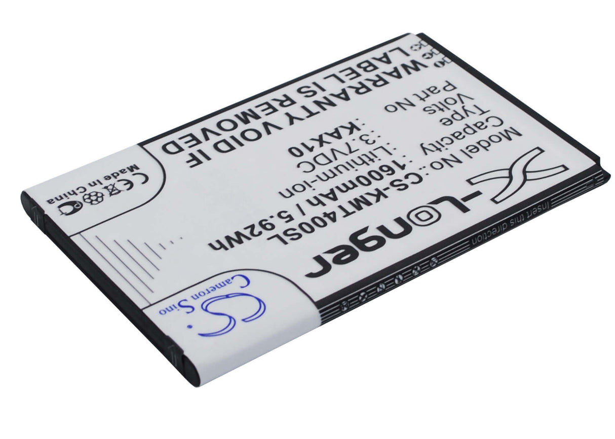 3.7V, Li-ion, 1600mAh, SmartPhone battery fits Kazam, Kax10, Trooper X4.0, 5.92Wh Mobile, SmartPhone Cameron Sino Technology Limited (Smartphone)