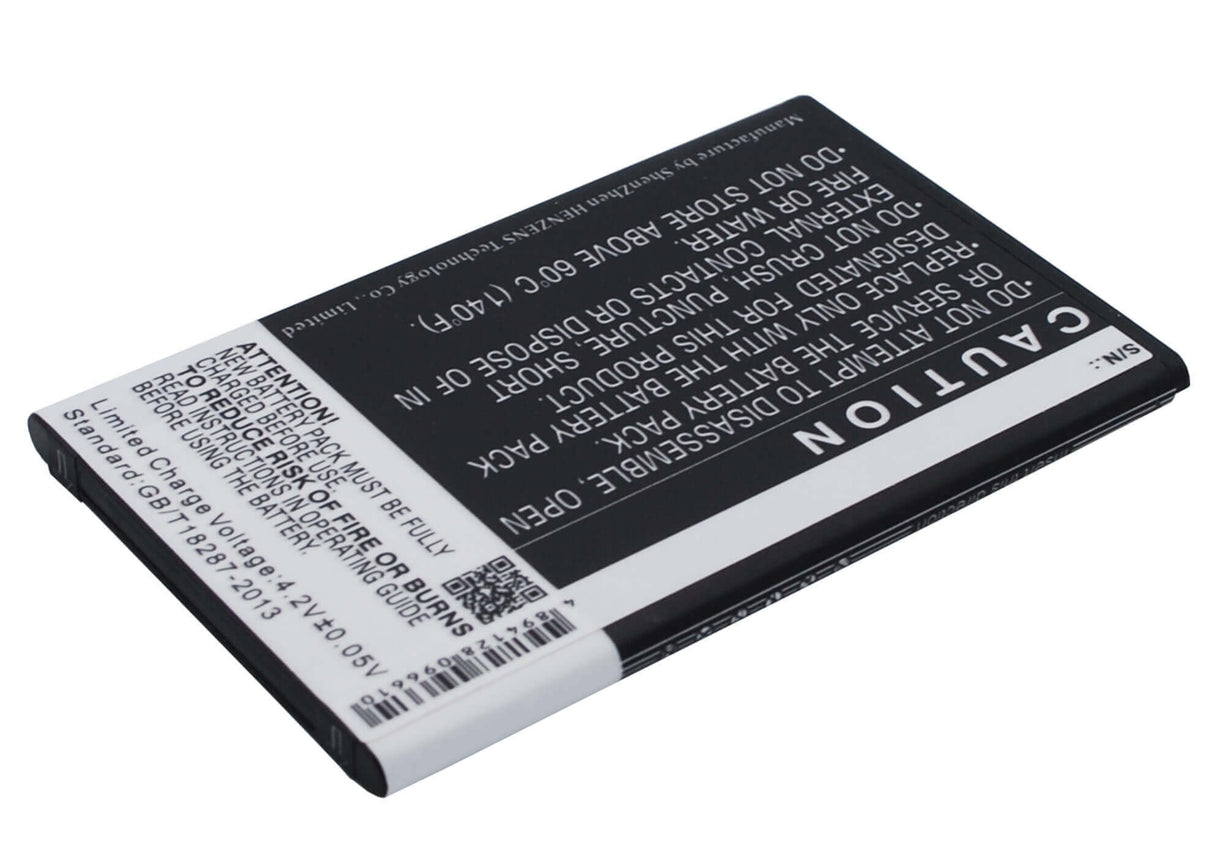 3.7V, Li-ion, 1600mAh, SmartPhone battery fits Kazam, Kax10, Trooper X4.0, 5.92Wh Mobile, SmartPhone Cameron Sino Technology Limited (Smartphone)