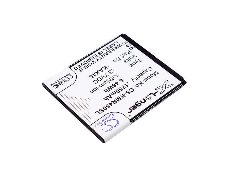 3.7V, Li-ion, 1750mAh, SmartPhone battery fits Kazam, Kax45, Tr4543049-01, Trooper X4.5, 6.48Wh Mobile, SmartPhone Cameron Sino Technology Limited (Smartphone)
