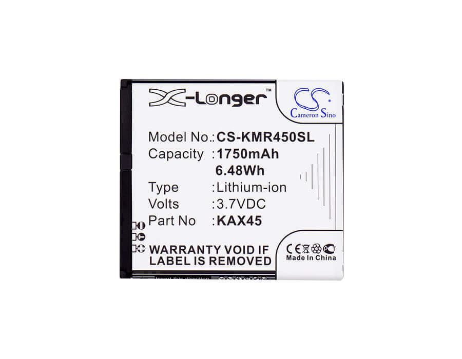 3.7V, Li-ion, 1750mAh, SmartPhone battery fits Kazam, Kax45, Tr4543049-01, Trooper X4.5, 6.48Wh Mobile, SmartPhone Cameron Sino Technology Limited (Smartphone)