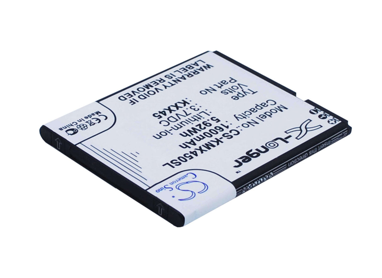 3.7V, Li-ion, 1600mAh, SmartPhone battery fits Kazam, Kxx45, Trooper 2 4.5, Trooper2 4.5, 5.92Wh Mobile, SmartPhone Cameron Sino Technology Limited (Suspended)