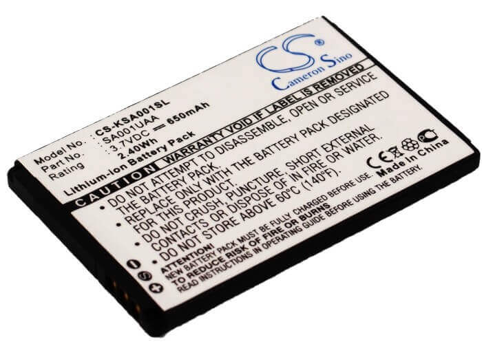 3.7V, Li-ion, 650mAh, SmartPhone battery fits Kyocera, Kddi, Sanyo, Ky003uaa, Is01, K007, 2.41Wh Mobile, SmartPhone Cameron Sino Technology Limited (Smartphone)