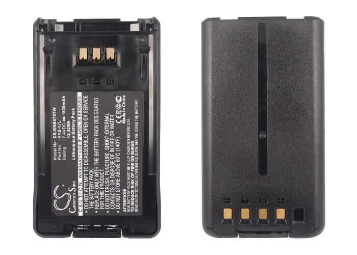 7.4V, Li-ion, 1800mAh, Two-Way Radio battery fits Kenwood, Knb-47l, Nx-200, Nx-300, 13.32Wh Two-Way Radio Cameron Sino Technology Limited