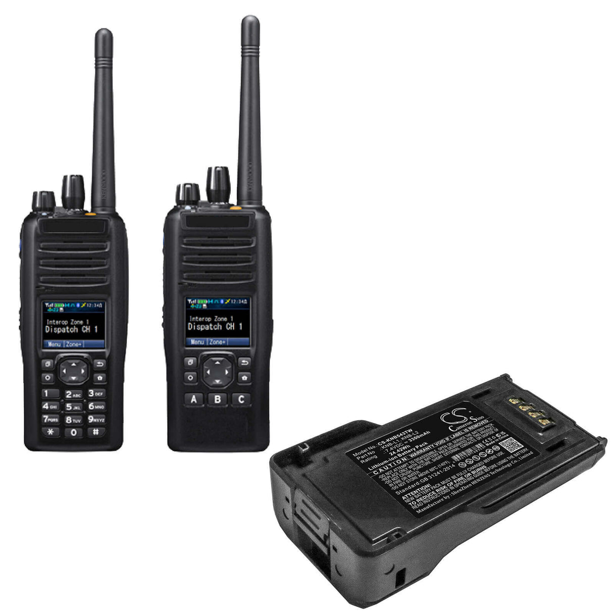 Two-Way Radio Battery For Kenwood, Nx-5000, Nx-5200, Nx-5300 7.4v, 3300mah - 24.42wh Two-Way Radio Cameron Sino Technology Limited