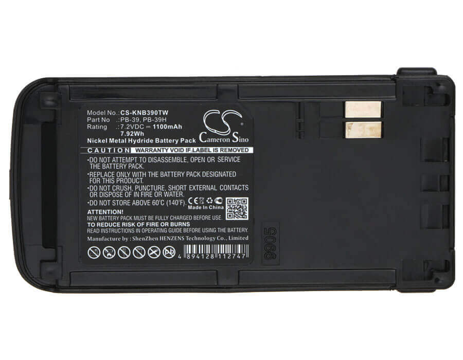 Two-Way Radio Battery For Kenwood Th-d7a, Th-d7e, Th-g71a 7.2v, 1100mah - 7.92wh Two-Way Radio Cameron Sino Technology Limited