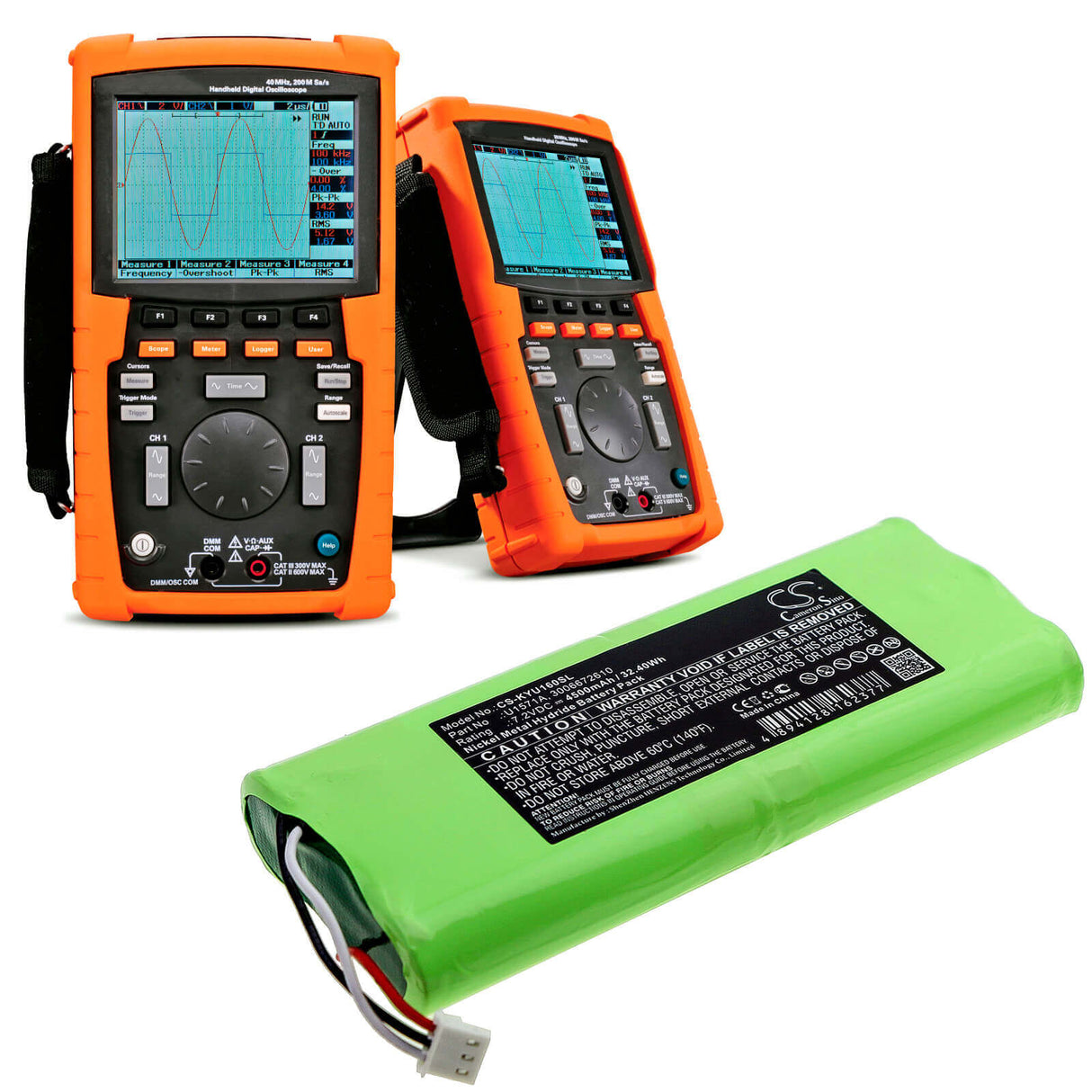 Batterie d'équipement pour Keysight, U1600, U1602a, U1602b 7.2v, 4500mah - 32.40wh Équipement, Enquête, Test Cameron Sino Technology Limited