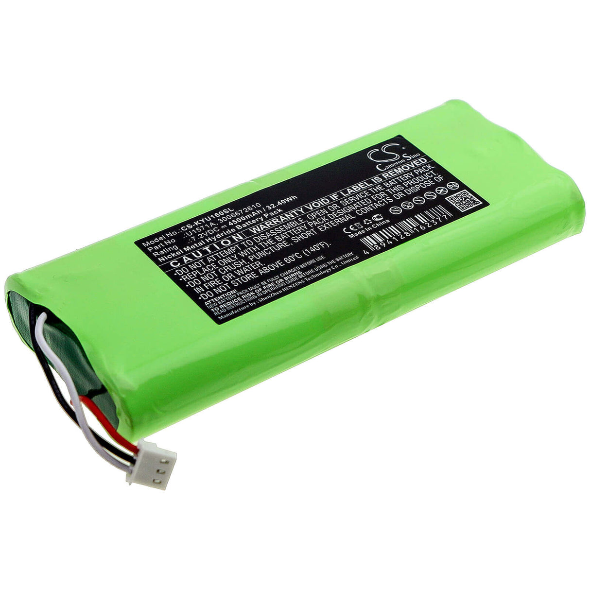Batterie d'équipement pour Keysight, U1600, U1602a, U1602b 7.2v, 4500mah - 32.40wh Équipement, Enquête, Test Cameron Sino Technology Limited