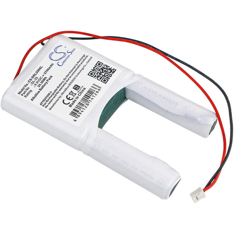 9.0V, Alkaline, 2700mAh, Door Lock battery fits Ultralast, Kiesub, Power Xp, Nabc, Vingcard, Kie101-6ap-1, 24.3Wh Door Lock Cameron Sino Technology Limited