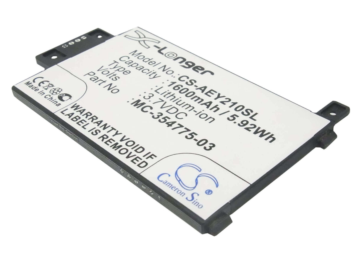 3.7V, Li-ion, 1600mAh, E-book, E-reader battery fits Amazon, 58-000008, Ey21, Kindle Paperwhite 2014 Version, 5.92Wh E-book, E-reader Cameron Sino Technology Limited