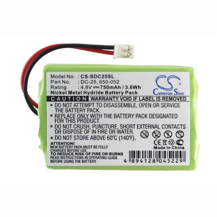 4.8V, Ni-MH, 750mAh, Batterie de collier pour chien compatible avec Sportdog, Kinetic, Mh750pf64hc, Mh750pf64hc, 3.6Wh Collier pour chien Cameron Sino Technology Limited