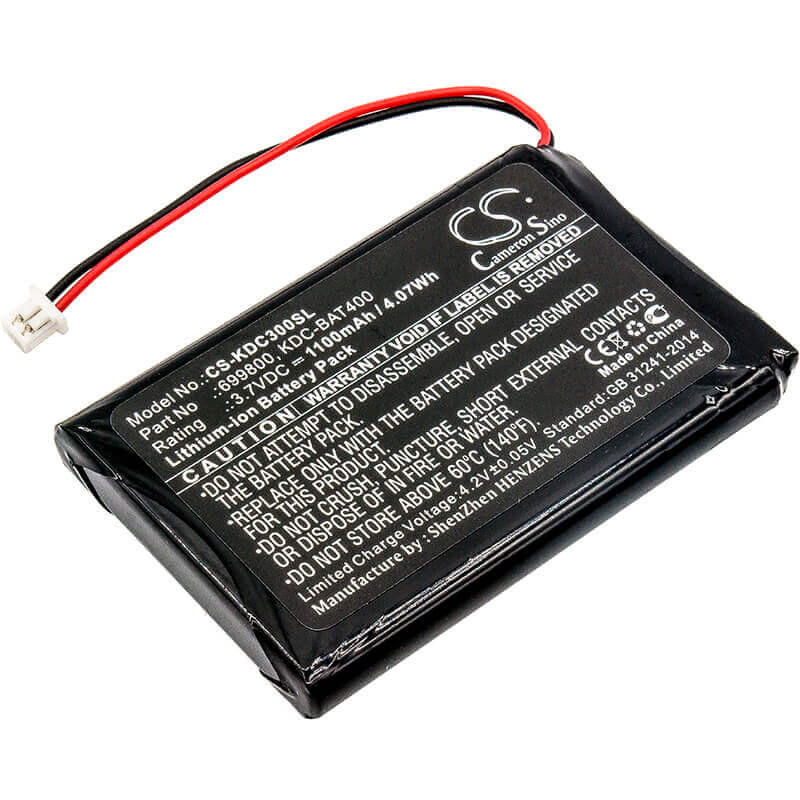 Barcode Scanner Battery For Koamtac, Kdc30, Kdc350, Kdc350r2 3.7v, 1100mah - 4.07wh Barcode Scanner Cameron Sino Technology Limited