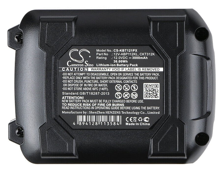 12.0V, Li-ion, 3000mAh, Power Tools battery fits Kobalt, 12v-abp112kl, Cdt212ku, Cid120ku, 36Wh Power Tools Cameron Sino Technology Limited (Power Tools)