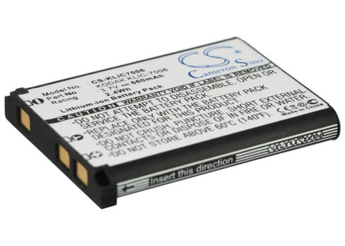 Camera Battery For Kodak Easyshare M200, Easyshare M215, 3.7v, 660mah - 2.44wh Camera Cameron Sino Technology Limited (Camera)