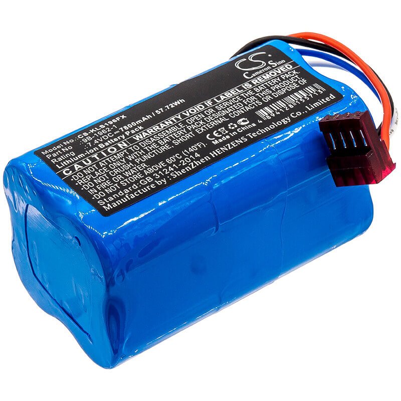 7.4V, Li-ion, 7800mAh, Flashlight battery fits Koehler, 9b-1962-1, 7610, 7611, 57.72Wh Flashlight Cameron Sino Technology Limited