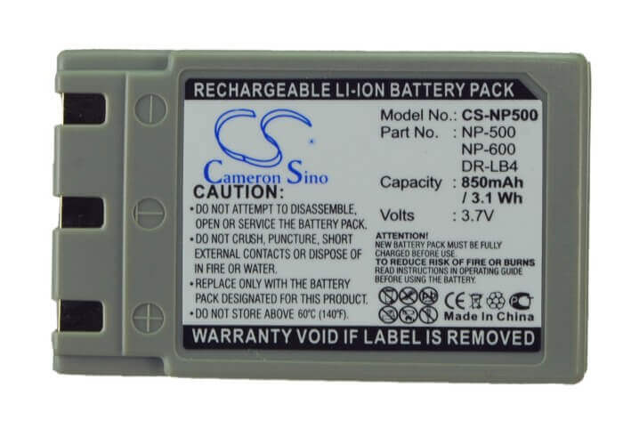 Camera Battery For Konica Revio Kd-310, Revio Kd-310z, 3.7v, 850mah - 3.15wh Camera Cameron Sino Technology Limited (Camera)