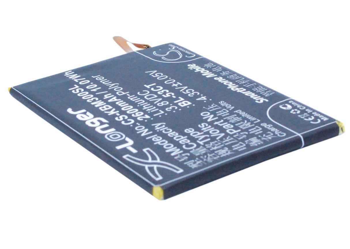 3.8V, Li-Polymer, 2650mAh, SmartPhone battery fits Koobee, Bl-53ct, M3, 10.07Wh Mobile, SmartPhone Cameron Sino Technology Limited (Smartphone)