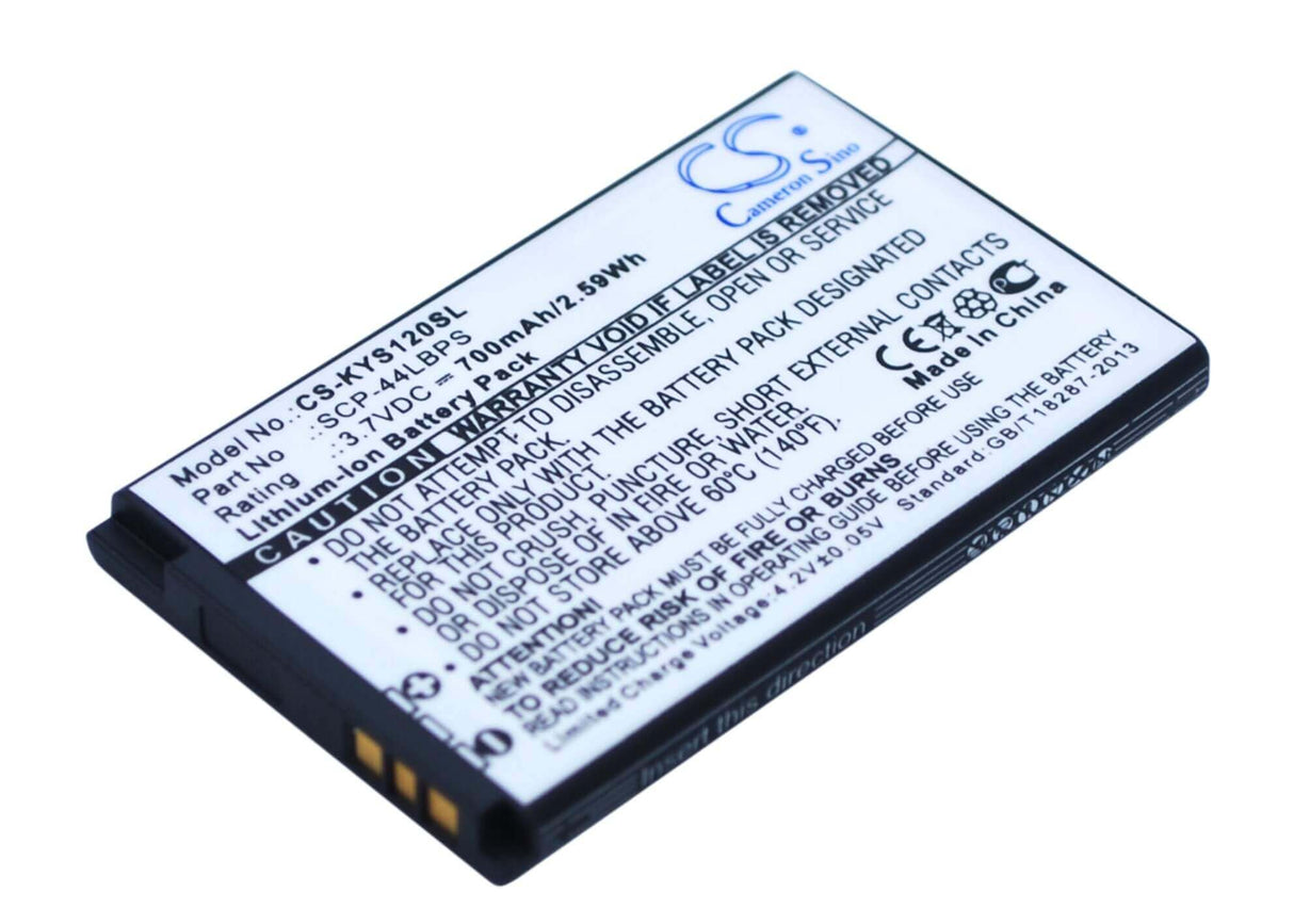 Battery For Kyocera Brio, Brio S3015 3.7v, 700mah - 2.59wh Batteries for Electronics Cameron Sino Technology Limited (Suspended)