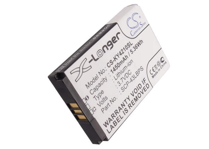 3.7V, Li-ion, 1450mAh, SmartPhone battery fits Kyocera, 5aaxbt048gea, Duracore, Duracore E4210, 5.37Wh Mobile, SmartPhone Cameron Sino Technology Limited (Smartphone)