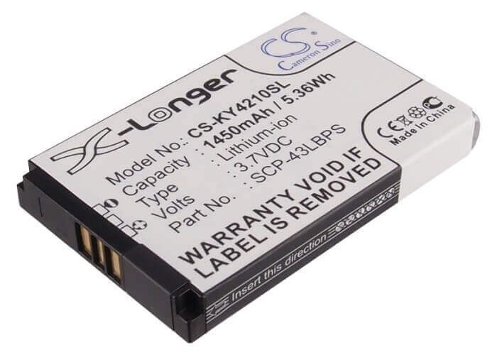3.7V, Li-ion, 1450mAh, SmartPhone battery fits Kyocera, 5aaxbt048gea, Duracore, Duracore E4210, 5.37Wh Mobile, SmartPhone Cameron Sino Technology Limited (Smartphone)