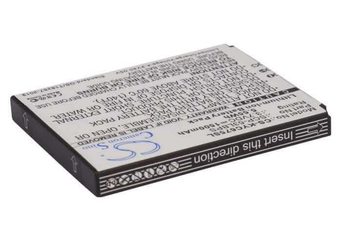 3.7V, Li-ion, 1500mAh, SmartPhone battery fits Kyocera, Scp-53lbps, C6750, Hydro Elite, 5.55Wh Mobile, SmartPhone Cameron Sino Technology Limited (Smartphone)