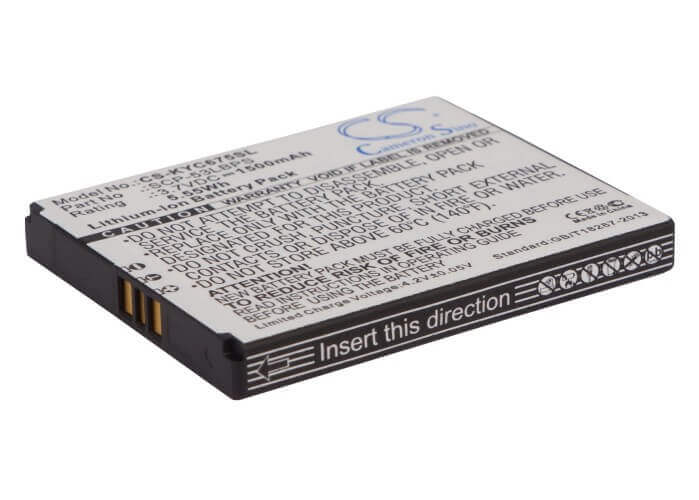 3.7V, Li-ion, 1500mAh, SmartPhone battery fits Kyocera, Scp-53lbps, C6750, Hydro Elite, 5.55Wh Mobile, SmartPhone Cameron Sino Technology Limited (Smartphone)