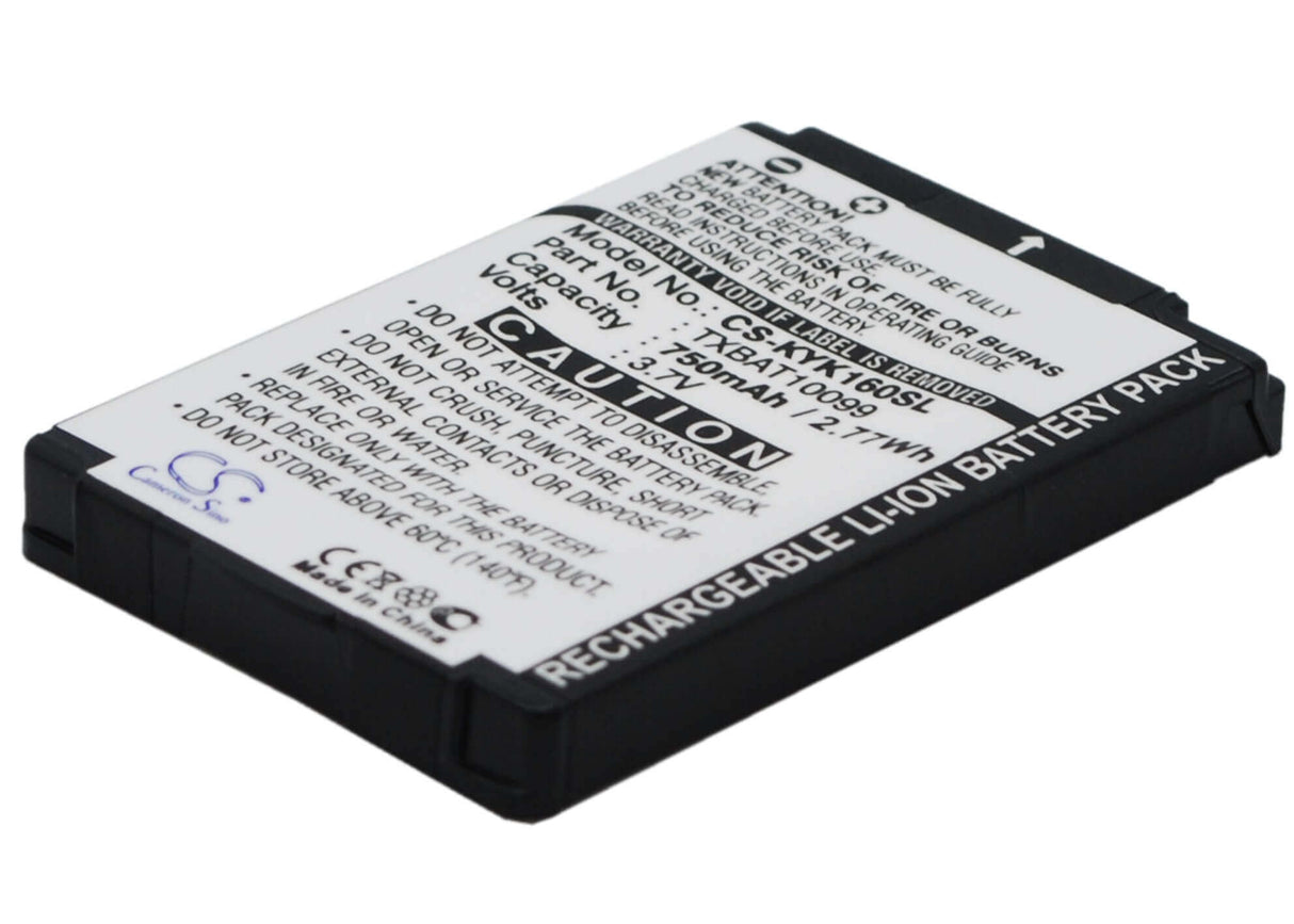 3.7V, Li-ion, 750mAh, SmartPhone battery fits Kyocera, Txbat10099, Candid Kx16, Dorado Kx12, 2.78Wh Mobile, SmartPhone Cameron Sino Technology Limited (Smartphone)