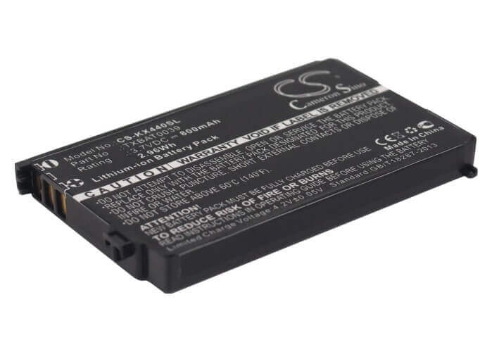 3.7V, Li-ion, 800mAh, SmartPhone battery fits Kyocera, Txbat10039, Kx1, Kx1i, 2.96Wh Mobile, SmartPhone Cameron Sino Technology Limited (Suspended)