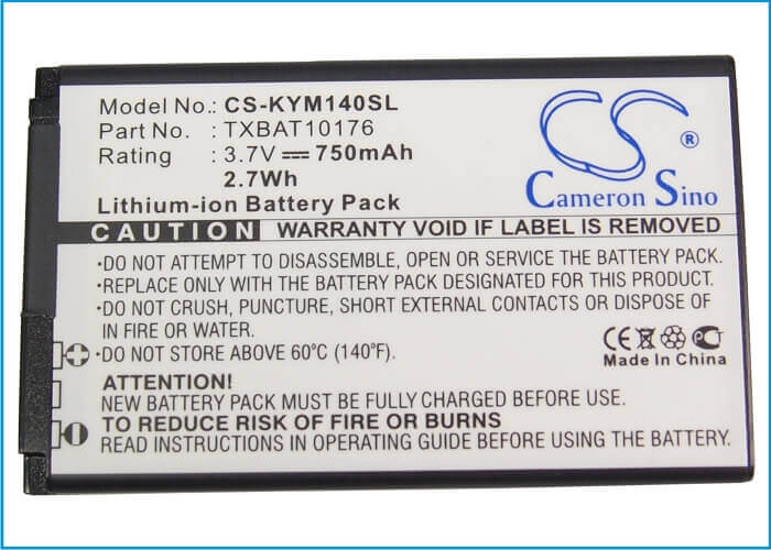 Battery For Kyocera Mako S4000, Laylo M1400, X-tc M2000 3.7v, 750mah - 2.78wh Batteries for Electronics Cameron Sino Technology Limited (Suspended)
