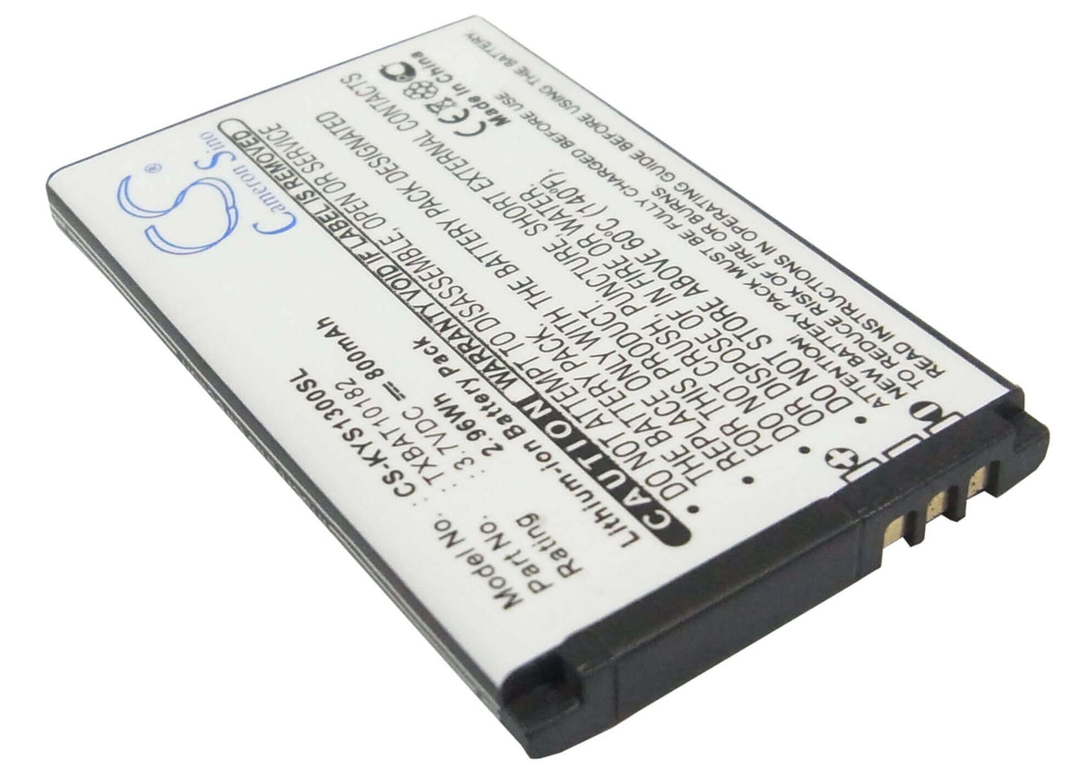 Battery For Kyocera S1300, S1300 Melo, Domino S1310 3.7v, 800mah - 2.96wh Batteries for Electronics Cameron Sino Technology Limited (Suspended)