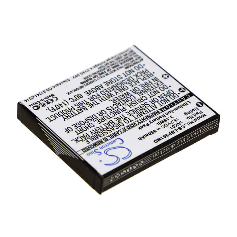 3,7V, Li-ion, 850mAh, Batterie médicale compatible avec Labnet, Ak01, Pipettes multicanaux, Simple, 3,15Wh Médical Cameron Sino Technology Limited (Médical)