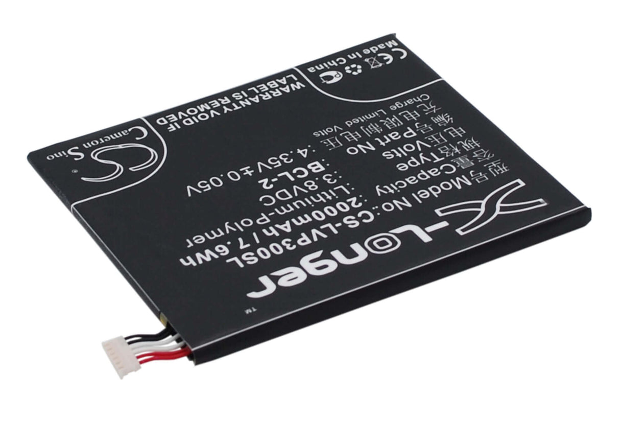 3.8V, Li-Polymer, 2000mAh, SmartPhone battery fits Lava, Bcl-2, Iris Pro 30, 7.6Wh Mobile, SmartPhone Cameron Sino Technology Limited (Suspended)