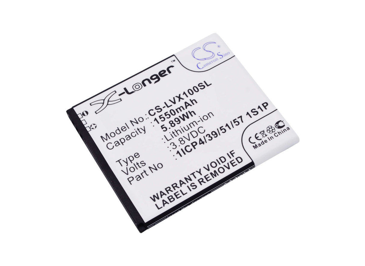 3.8V, Li-ion, 1550mAh, SmartPhone battery fits Lava, 1icp4/39/51/57 1s1p, Iris X1 Atoms, 5.89Wh Mobile, SmartPhone Cameron Sino Technology Limited (Suspended)