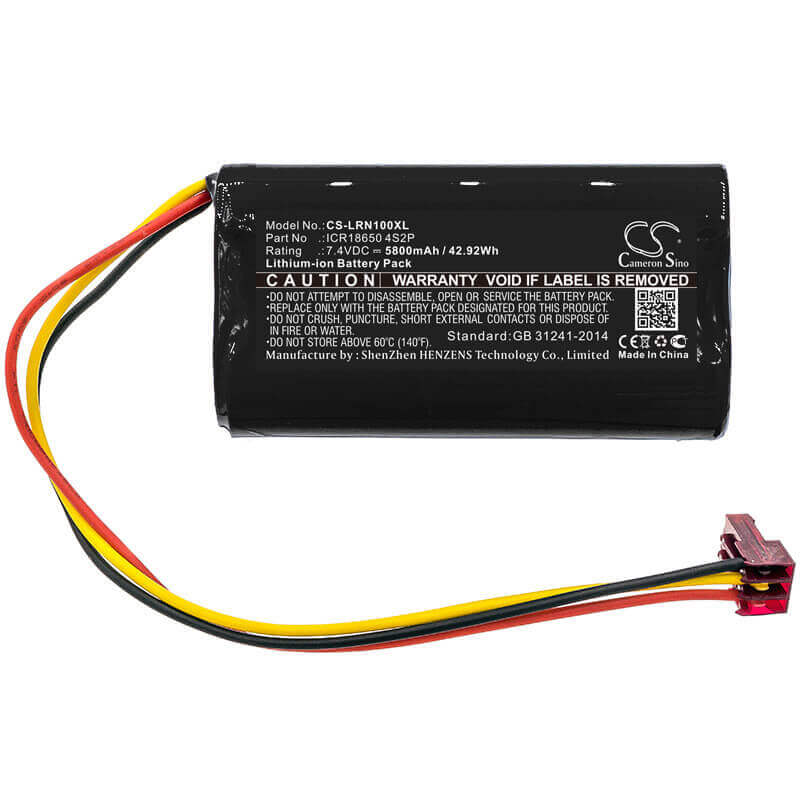 7.4V, Li-ion, 5800mAh, Laser battery fits Lazer Runner, Icr18650 2s2p, Compatible 6800 Mah 4 Cell Li-, 42.92Wh Laser Cameron Sino Technology Limited