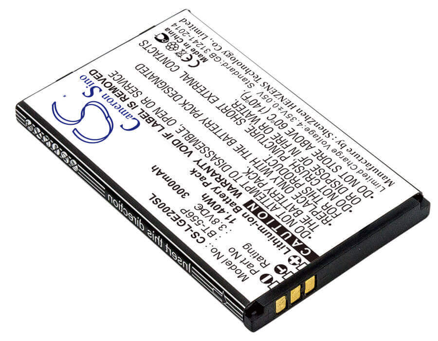 Battery For Leagoo, Elite 2 3.8v, 3000mah - 11.40wh Batteries for Electronics Cameron Sino Technology Limited (Suspended)