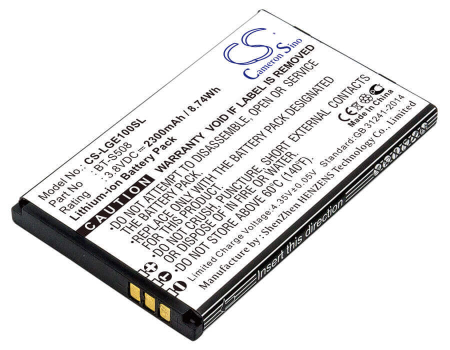 3.8V, Li-ion, 2300mAh, SmartPhone battery fits Leagoo, Bt-s508, Elite Y, 8.74Wh Mobile, SmartPhone Cameron Sino Technology Limited (Suspended)