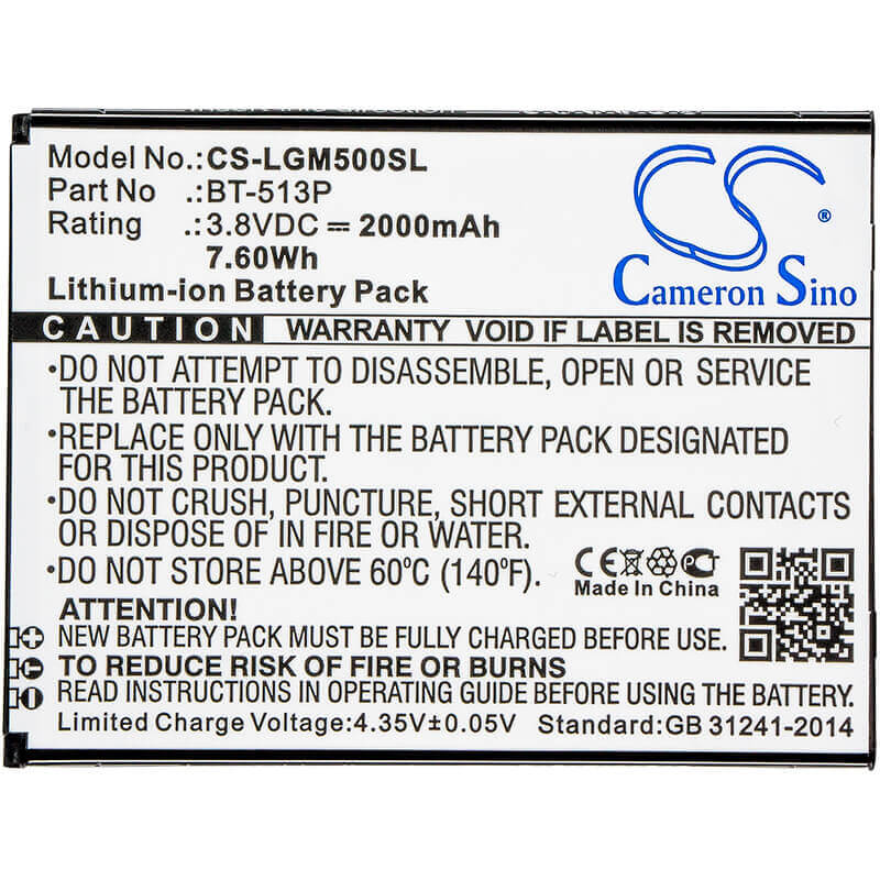 3.8V, Li-ion, 2000mAh, SmartPhone battery fits Leagoo, Bt-513p, M5, 7.6Wh Mobile, SmartPhone Cameron Sino Technology Limited (Suspended)