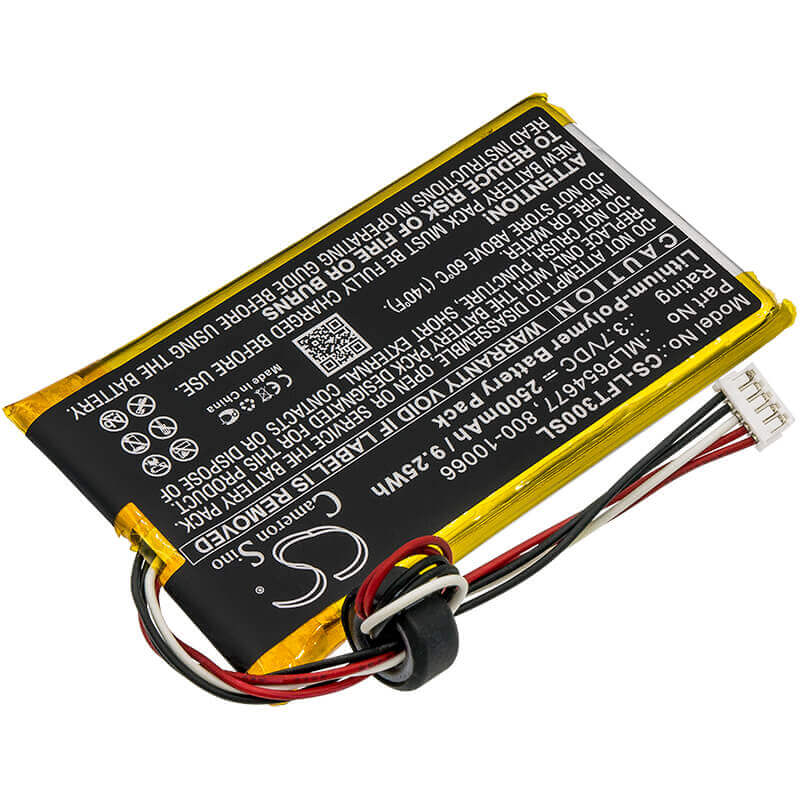 3.7V, Li-Polymer, 2500mAh, Tablet battery fits Leapfrog, 800-10066, Leappad 3, Leappad3, 9.25Wh Tablet Cameron Sino Technology Limited