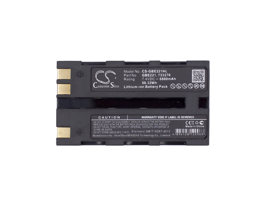 7.4V, Li-ion, 6800mAh, Equipment battery fits Leica, Geomax, 724117, Stonex R6, Zoom 20, 50.32Wh Equipment, Survey, Test Cameron Sino Technology Limited