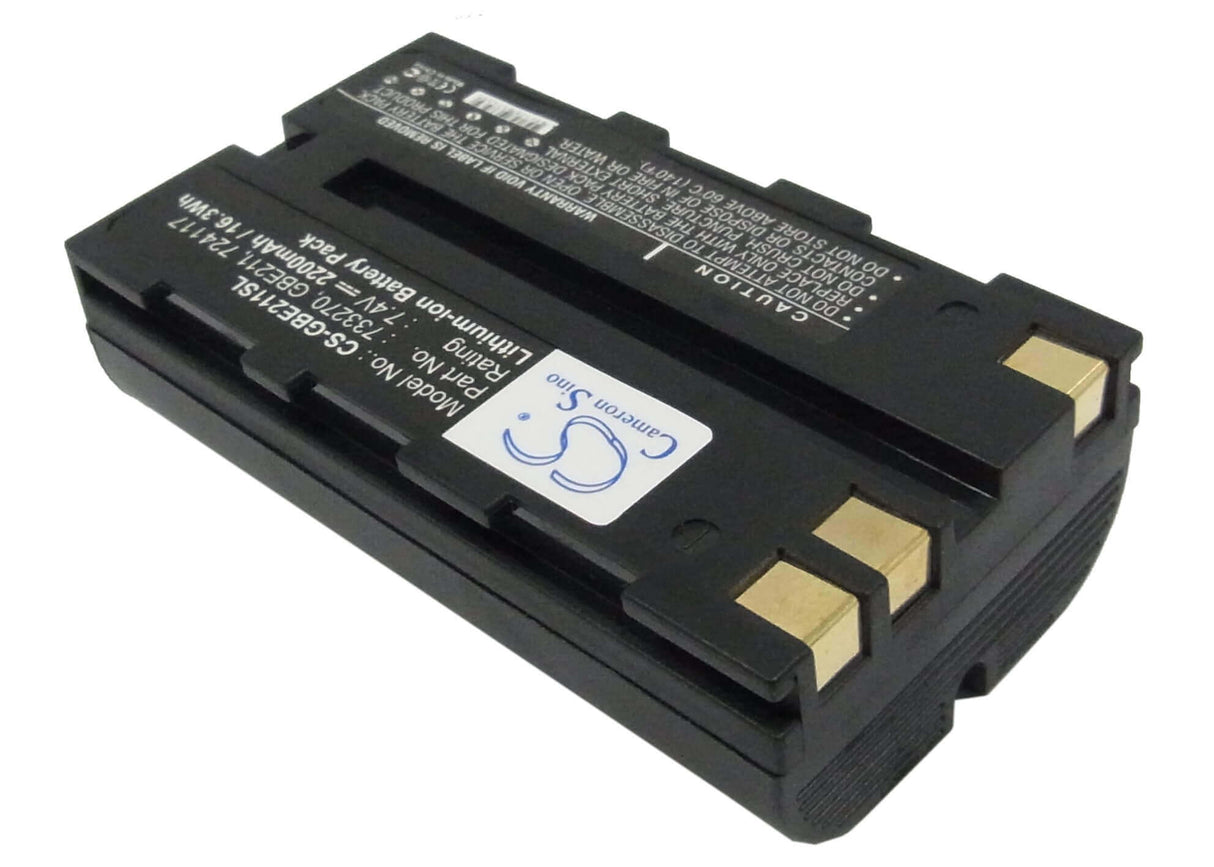7.4V, Li-ion, 2200mAh, Batterie d'équipement compatible avec Leica, 724117, ATX1200, Atx900, 16.28Wh Équipement, Enquête, Test Cameron Sino Technology Limited
