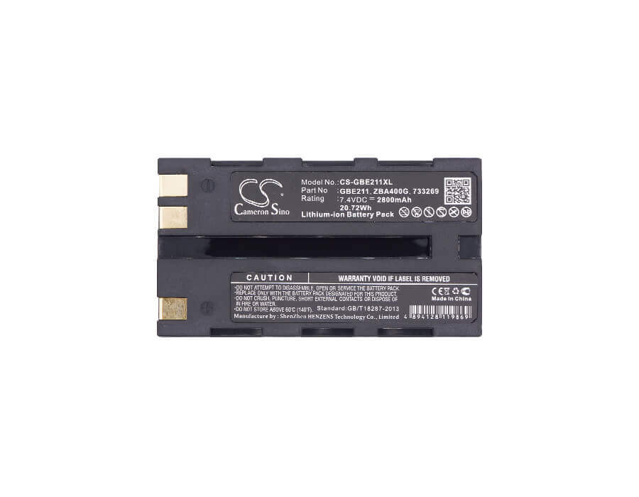 7.4V, Li-ion, 2800mAh, Equipment battery fits Leica, Geomax, 724117, Stonex R6, Zoom 20, 20.72Wh Equipment, Survey, Test Cameron Sino Technology Limited