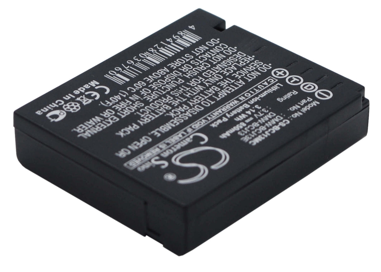 Camera Battery For Panasonic & Leica DMW-BCJ13, D-lux5e, D-lux6, V-lux 3.7v, 850mah - 3.15wh Camera Cameron Sino Technology Limited (Camera)