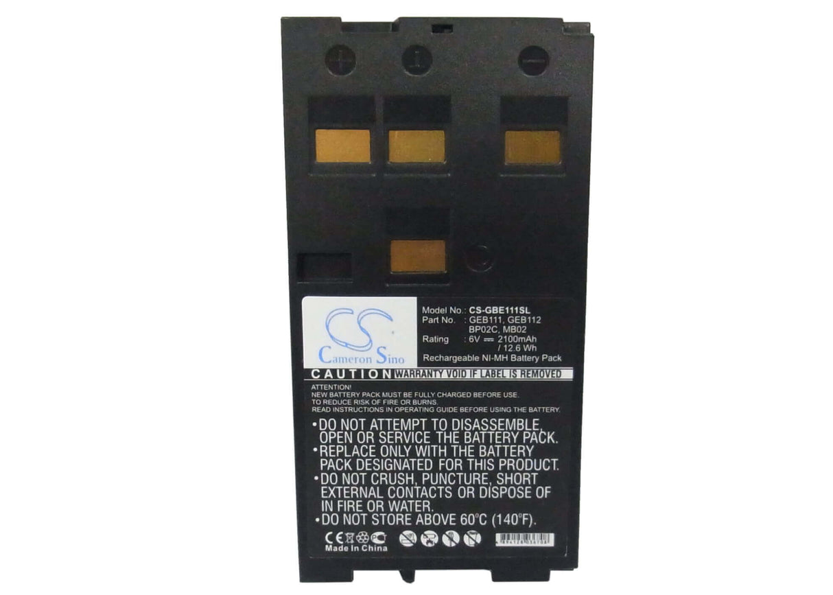 6.0V, Ni-MH, 2100mAh, Equipment battery fits Leica, 667147, 400, 700, 12.6Wh Equipment, Survey, Test Cameron Sino Technology Limited