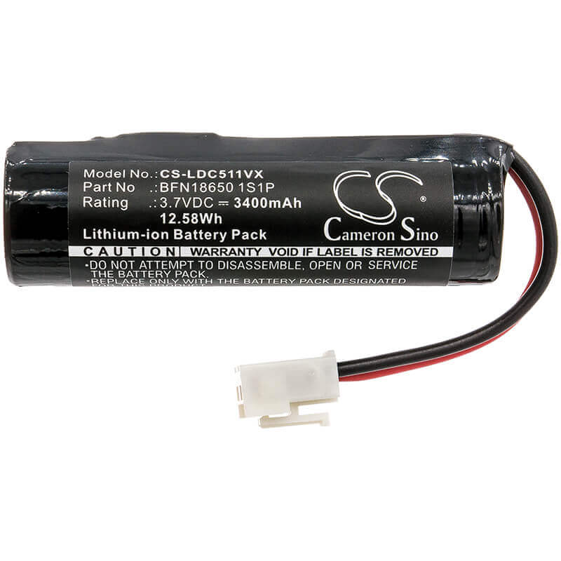 3.7V, Li-ion, 3400mAh, Vacuum battery fits Silvercrest, Leifheit, 51000, 51000 Ii. Generace, 51002, 12.58Wh Vacuum Cameron Sino Technology Limited