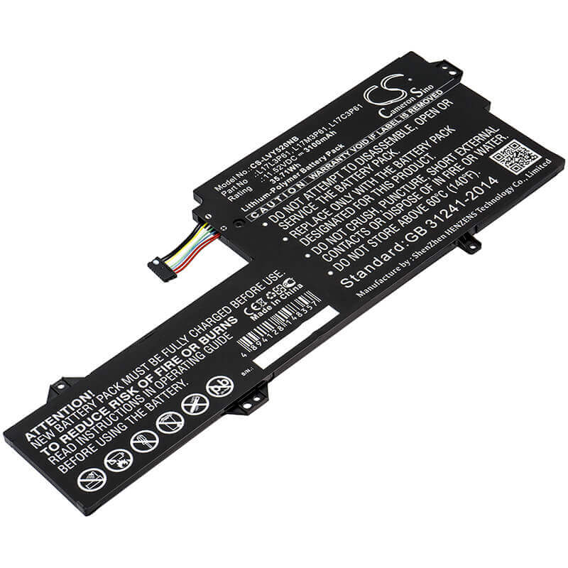 Batterie d'ordinateur portable pour Lenovo, 7000-13, Chao7000-13, Ideapad 320s-13ikb 11.52v, 3100mah - 35.71wh Ordinateur portable, Cameron Sino Technology Limited