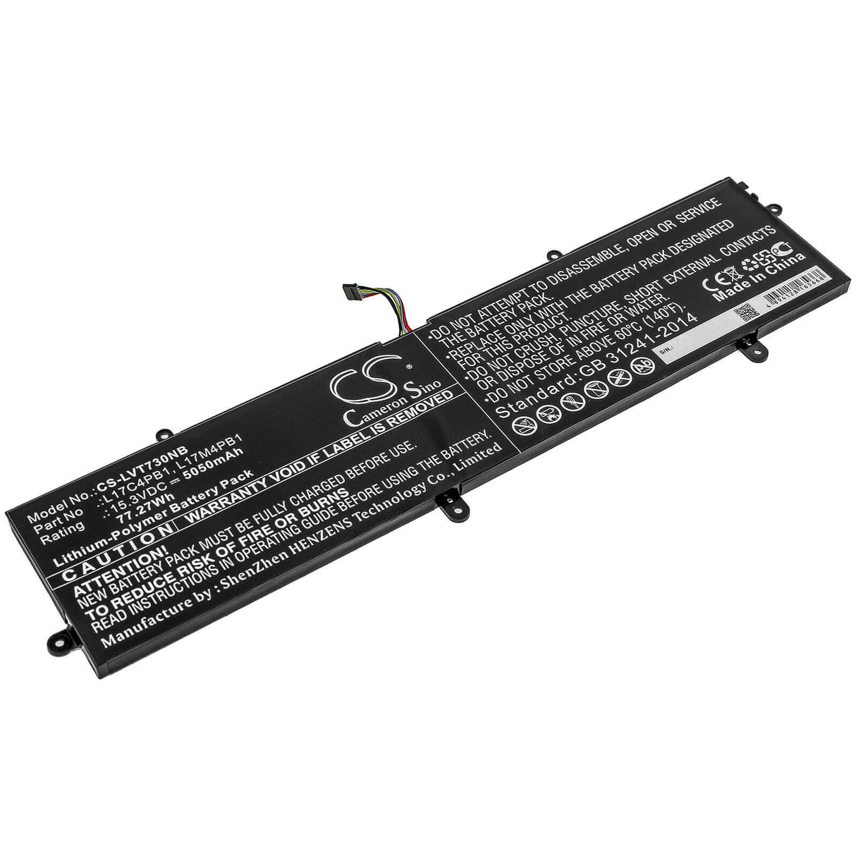 Battery For Lenovo, 720s-15, Ideapad 720s Touch-15ikb, Ideapad 720s-15 15.3v, 5050mah - 77.27wh Notebook, Laptop Cameron Sino Technology Limited