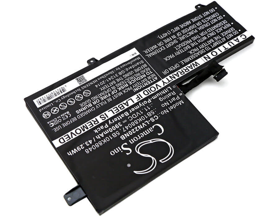 Battery For Lenovo, 80vh0001us, Chromebook N22, Chromebook N22 11.1v, 3900mah - 43.29wh Notebook, Laptop Cameron Sino Technology Limited