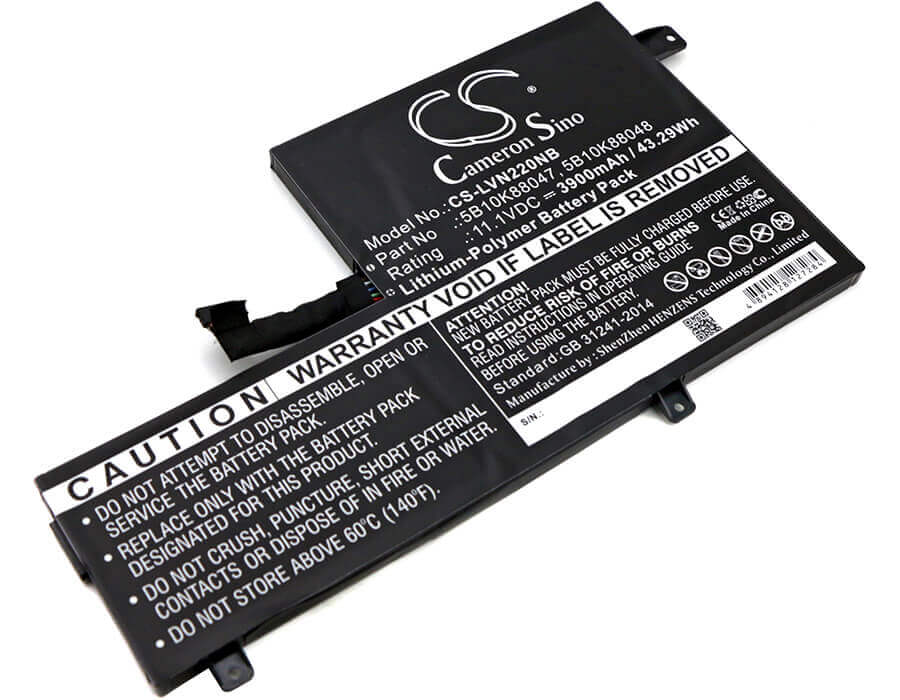 Battery For Lenovo, 80vh0001us, Chromebook N22, Chromebook N22 11.1v, 3900mah - 43.29wh Notebook, Laptop Cameron Sino Technology Limited